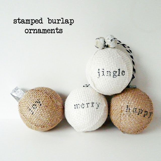 stamped-burlap-ornaments